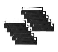 vhbw 10x Ribbon Cartridge Compatible with Sigma CR-2080 Alpha, CR-4080 Dot Matrix, Receipt Printer - Black Ink Ribbon