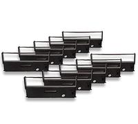 vhbw 10x Ribbon Cartridge Compatible with Utax 5000 Serie, 2748, PR 45 Dot Matrix, Receipt Printer - Black Ink Ribbon