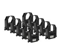 vhbw 10x Ribbon Cartridge Compatible with Vertex TR810, TR-810 Dot Matrix, Receipt Printer - Black Ink Ribbon