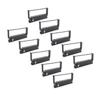 vhbw 10x Ribbon Cartridge Replacement for Epson ERC-32B, ERC-32, C43S015371 for Dot Matrix, Receipt Printer - Black Ink Ribbon