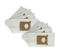 vhbw 10x Vacuum Cleaner Bag compatible with AEG Oxygen+ AO7350, AO7335, AO7320 Vacuum Cleaner, Microfleece, 29 cm x 16 cm, White