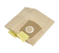 vhbw 10x Vacuum Cleaner Bag compatible with Kärcher A1000, 6.904-239, 6.904-239.0, 6.904-329, 1000 Vacuum Cleaner, paper, 30 cm x 21 cm, Sand-Coloured