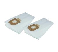vhbw 10x Vacuum Cleaner Bag compatible with Kärcher T 10/1, T 10/1 Adv, BV 5/1, BV 5/1 BP, DS 5300 Vacuum Cleaner, 33.5 cm x 18.5 cm, White