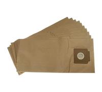 vhbw 10x Vacuum Cleaner Bag compatible with Kärcher T 7/1 plus, T7/1eco!efficiency, T 7/1 Professional Vacuum Cleaner, paper, 51.5 cm x 23 cm, Brown