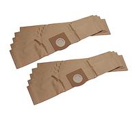 vhbw 10x Vacuum Cleaner Bag compatible with Kärcher WD 1 Compact Battery, WD 1 Compact Battery Set Vacuum Cleaner, 54 cm x 12 cm, Brown