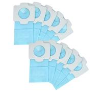 vhbw 10x Vacuum Cleaner Bag compatible with Makita CL107D, CL106D, CL107, CL106, CL102, CL102D, CL104D Vacuum Cleaner, 11.85 cm x 6 cm, Light Blue