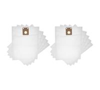 vhbw 10x Vacuum Cleaner Bag compatible with Nilfisk GD 710, GD 910, GD 111, Family De Luxe, GD 2000, GD 1010 Vacuum Cleaner, 42.5 cm x 27 cm, White