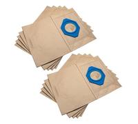 vhbw 10x Vacuum Cleaner Bag compatible with Nilfisk STANDARD90, STANDARD1010, KETEL, IVT 1000 CR, TOP1 Vacuum Cleaner, paper, 31.3 cm x 23.3 cm, Brown