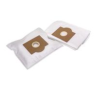 vhbw 10x Vacuum Cleaner Bag compatible with Rowenta Bully RU 072, RU 100-104, RU 15, RU 361 Vacuum Cleaner, Microfleece, 30 cm x 17.5 cm, White