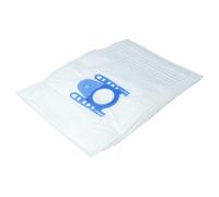 vhbw 10x Vacuum Cleaner Bag compatible with Siemens Junior 600 Vacuum Cleaner - Microfleece, 27 cm x 20 cm, Blue, White