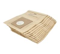 vhbw 10x Vacuum Cleaner Bag compatible with Siemens VS 50 KA 000-59 KA 999, 52 A 20, 52 A 24 Vacuum Cleaner, paper, 25 cm x 19 cm, Sand-Coloured