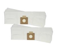 vhbw 10x Vacuum Cleaner Bag compatible with Tennant V-CAN-12, V-CAN-16 Vacuum Cleaner, Microfleece, 59 cm x 17.5 cm, White