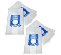 vhbw 10x Vacuum Cleaner Bag compatible with Volta JetMaxx U6800 - U6899, U68FD1 - U68FD9 Vacuum Cleaner - Microfleece, 28.8 cm x 17.1 cm, White