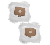 vhbw 10x Vacuum Cleaner Bag Replacement for Filterclean E8 for Vacuum Cleaner - microfleece, 30.1 cm x 30.35 cm, White