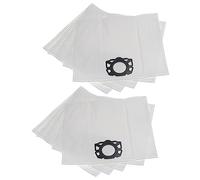 vhbw 10x Vacuum Cleaner Bag Replacement for Kärcher 4039784550339, 6.904-413.0 for Vacuum Cleaner - Microfleece, 39 cm x 24.5 cm White
