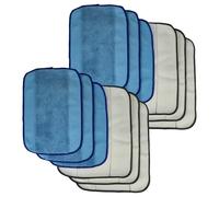 vhbw 12x Cleaning Cloth compatible with iRobot Braava 380, 390, 380T, 390T, 321, 320 Robotic Vacuum Cleaner - wet mop pad, dry sweep pad