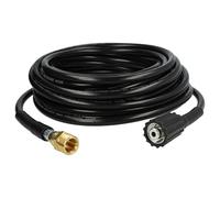 vhbw 15 m Extension Hose Compatible with Kärcher K 3.99 M Plus T 100 High-Pressure Cleaner with M22 x 1.5 Threaded Connection, Black