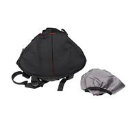 vhbw 1641 Universal Camera Case for Panasonic Lumix DMC-FZ200, DMC-G5, DMC-G6, DMC-G70, DMC-GF1, DMC-GF6, DMC-GF7, DMC-GH3, DMC-GH4 Black / Red