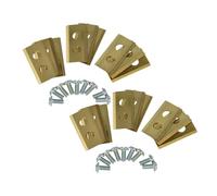 vhbw 18x Replacement Blade Compatible with Worx Landroid M1000i, L WR155E Cordless Lawnmower - Cutter Blades, Goldsteel (Titan Coating)