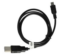 vhbw 1m black USB DATA CABLE A-Mini-B 5 pins suitable for CANON Powershot replacing IFC-300PCU, IFC-400PCU