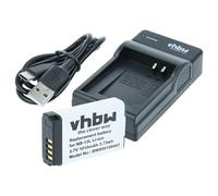 vhbw 1x charger, 1x battery Replacement for Canon NB-13L for Camera