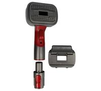 vhbw 2-in-1 Pet Hair Brush compatible with Dyson V8 Animal +, V8 Advanced, V8 Absolute Pro Vacuum Cleaner - Self-Cleaning, In onnection Adapter