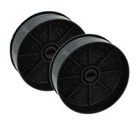 vhbw 2 x Activated Carbon Filters Compatible with Electrolux ILMA X A90, ILMA X/A/60, ILMA X/A/90, ILMA X A120, ILMA X A60 Cooker Hood - 12.4 cm
