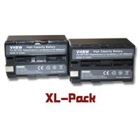 vhbw 2 x Battery 2000 mAh (3.6 V) Set for Camcorder Sony Camera DCR-PC5, DCR-PC5E, DSC-P505, DCR-PC6, DCR-PC9 DSC-F55, DSC-F55K like NP-F10, NP-FM10.