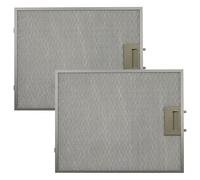 vhbw 2 x Filter Metal Grease Filters Compatible with Bosch DWA078E50B/04, DWA07E650B/01, DWA07E650B/02 Cooker Hood - 34.9 x 29.6 x 0.8 cm, Metal