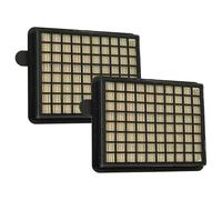 vhbw 2 x Vacuum Cleaner Filter Replacement for Fakir 2018085, 36 14 085 for Vacuum Cleaners - HEPA Filter/Pleated Filter Black White