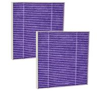 vhbw 2 x Vacuum Cleaner Filters Compatible with Hitachi CV 300P, 400 Eco, 200, 100, 200P, 400, 300, 400P Pro, 400 Pro Vacuum Cleaner - HEPA Filter White Purple