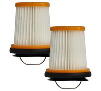 vhbw 2 x Vacuum Cleaner Filters Compatible with Shark Ion W1, WV200, UV200CCO, WV201, WV200C, WV205, WV203C Vacuum Cleaner - HEPA Filter Orange Black White