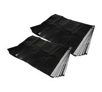 vhbw 20 x Vacuum Cleaner Bags Compatible with Bosch GAS 1200 L, 35 L AFC, 35 M AFC, 35 L SFC+ Vacuum Cleaner - Plastic, 9.2 cm x 7.05 cm, Black