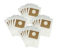 vhbw 20 x Vacuum Cleaner Bags Compatible with Kärcher NT 20/1 Ap Te, Ap Vacuum Cleaner - Micro Fleece, Type M, 30 cm x 21 cm, White