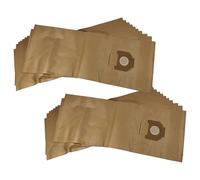 vhbw 20 x Vacuum Cleaner Bags Replacement for Nilfisk 302001484 for Vacuum Cleaners, Paper, 94 cm x 35 cm, Brown