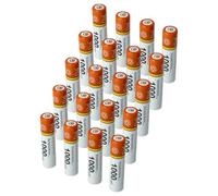 vhbw 20x AAA Micro Battery compatible with Panasonic KX-TG6522, KX-TG6591 Wireless Landline Phone (1000 mAh, 1.2 V, NiMH) orange