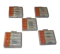 vhbw 20x AAA Micro Battery compatible with Samsung Gigaset E630A, E630A Go, E630HX Wireless Landline Phone (1000 mAh, 1.2 V, NiMH) orange