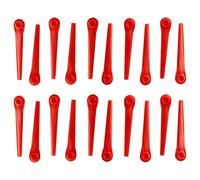 vhbw 20x Blade Replacement for Gardena RotorCut 5368-20 for Cordless Strimmer - Cutter Blades, Orange, Plastic