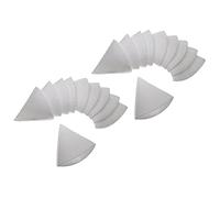 vhbw 20x Conical Filter Replacement for Zehnder 990320031 for Ventilation System - Exhaust Air Filter G4, DN 100 White