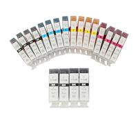 vhbw 20x Ink Cartridge Replacement for Canon BCI-6Y, BCI-6C, BCI-6M, BCI-3eBK, BCI-6BK for Printer (Compatible)