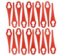 vhbw 20x Replacement Blade Compatible with Florabest FRT 18 A, Fat 18 B3, Fat 18 B2, FRT 18 A1 Cordless Strimmer - Cutter Blades, Red, Plastic/Nylon