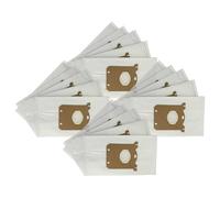 vhbw 20x Vacuum Cleaner Bag compatible with AEG AET7740, AET7770, AET7750, AE4640, AE4620 Vacuum Cleaner, Microfleece, 29 cm x 16 cm, White