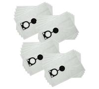 vhbw 20x Vacuum Cleaner Bag compatible with Bosch GAS 35, GAS 35 AFC, GAS 35 L, GAS 35 M, GAS 35 SFC+ Vacuum Cleaner, Microfleece, 50 cm x 33 cm, White