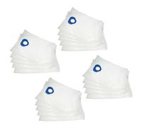 vhbw 20x Vacuum Cleaner Bag compatible with BVC C 600, Compact 600, Junior, Junior Super, S 500, S 600, S 700 Vacuum Cleaner, 42 cm x 30 cm, White