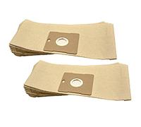 vhbw 20x Vacuum Cleaner Bag compatible with Dirt Devil M 7020, 7060 Vacuum Cleaner, 24.5 cm x 16 cm, Sand-Coloured