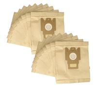 vhbw 20x Vacuum Cleaner Bag compatible with Hoover SC 150, Micro Power SC 100, SG-SZM-10000045 Vacuum Cleaner, type M 28 cm x 20.5 cm, Sand-Coloured