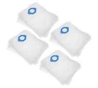 vhbw 20x Vacuum Cleaner Bag compatible with Nilfisk GM 90 C, GM 90 P, GMP, GM90POP, GO GM 80 Vacuum Cleaner, Microfleece, 37.8 cm x 29.8 cm, White