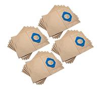 vhbw 20x Vacuum Cleaner Bag compatible with Nilfisk STANDARD90, STANDARD1010, KETEL, IVT 1000 CR, TOP1 Vacuum Cleaner, paper, 31.3 cm x 23.3 cm, Brown