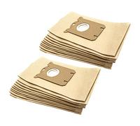 vhbw 20x Vacuum Cleaner Bag compatible with Progress CA 6200-6230, PA 20, PA Aspira King 1800, PC 4600-4699, PC SA 15+, PE 15 - Brown