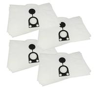 vhbw 20x Vacuum Cleaner Bag compatible with Starmix GS T 1020, GS T 1120 RT Vacuum Cleaner, Microfleece, 20 l capacity, 31 cm x 51 cm, White